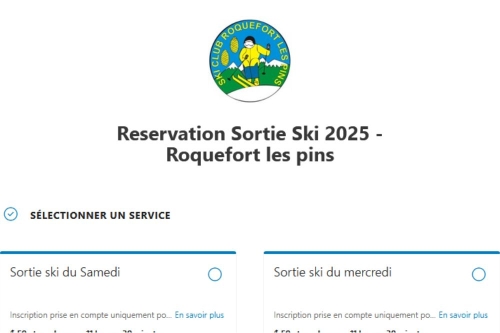 réservations ouvertes pour les sorties après les vacances