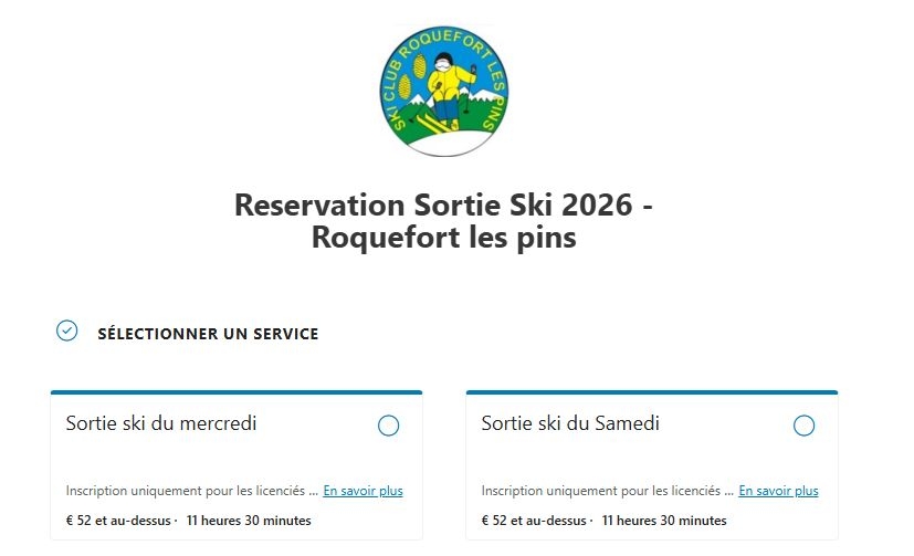 La platforme de réservation pour les sorties est ouvertes